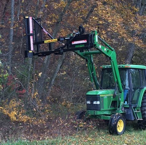 skid steer tree attachments|tree trimmer attachment for tractor.